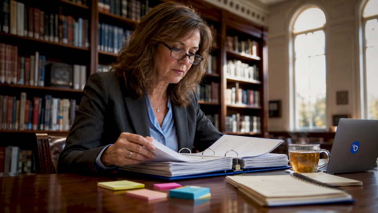 Administrator reviewing agency liability policies