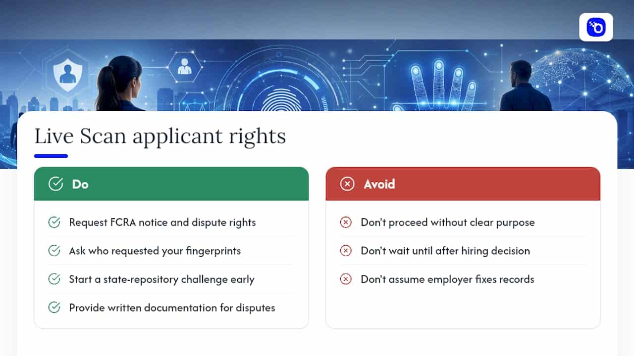 What Rights Do You Have as a Live Scan Applicant? — overview diagram