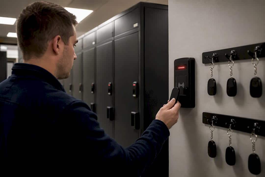 Access control device in evidence room