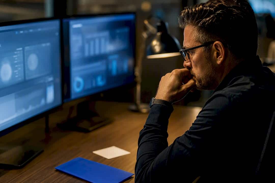 Analyst reviewing public safety recruitment campaign data